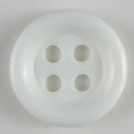 Top-Qualität Modeknopf mit Wulstrand – Größe: 13mm – Farbe: weiß – Art.Nr. 170400