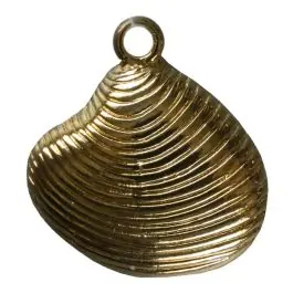 Muschel mit Öse – Größe: 16mm – Farbe: gold – Art.Nr. 270323 Nur Für Kurze Zeit