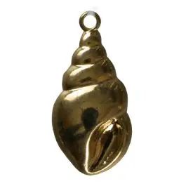 Muschel mit Öse – Größe: 23mm – Farbe: gold – Art.Nr. 270324 Wochenendangebot