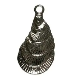 Hochwertig Muschel mit Öse – Größe: 20mm – Farbe: silber – Art.Nr. 270340