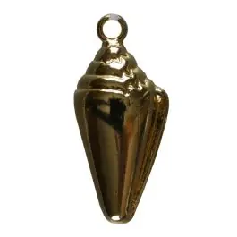 Meistverkauft Muschel mit Öse – Größe: 20mm – Farbe: gold – Art.Nr. 270326