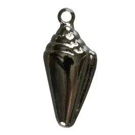Muschel mit Öse – Größe: 20mm – Farbe: silber – Art.Nr. 270341 Weltweiter Versand