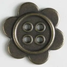 Metallknopf mit Löchern – Größe: 28mm – Farbe: altmessing – Art.Nr. 370640 Jetzt Bestellen