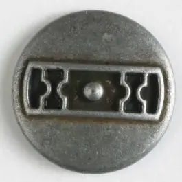 Jetzt Kaufen Metallknopf Türriegel mit Öse – Größe: 25mm – Farbe: altzinn – Art.Nr. 370591