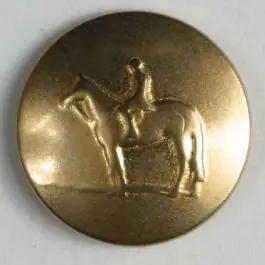 Reiterknopf, vollmetall – Größe: 20mm – Farbe: mattgold – Art.Nr. 320535 Bestseller