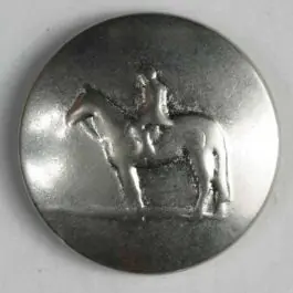 Reiterknopf, vollmetall – Größe: 20mm – Farbe: mattsilber – Art.Nr. 300880 Bestpreis