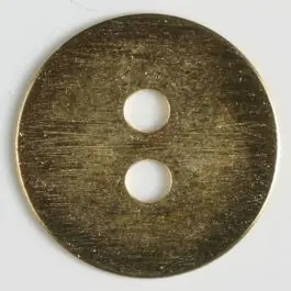 Vollmetallknopf edel und schlicht, 2-Loch – Größe: 28mm – Farbe: echt vergoldet – Art.Nr. 380144 Preis Gesenkt