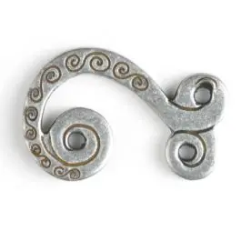 Dirndelhaken – Größe: 25mm – Farbe: altsilber – Art.Nr. 370900 Premium