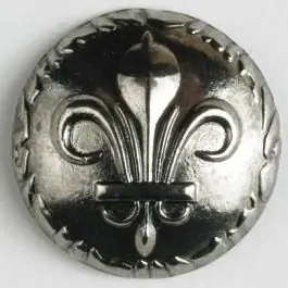 Vollmetallknopf  – Größe: 25mm – Farbe: altsilber – Art.-Nr.: 370509 Schneller Versand