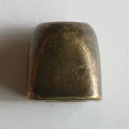 Hochwertig Kordelende, vollmetall – Größe: 15mm – Farbe: altmessing – Art.Nr. 240741