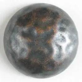 Vollmetallknopf, in Form einer Halbkugel, Oberfläche strukturiert mit schimmernden Glanzeffekten – Größe: 30mm – Farbe: kupfer – Art.Nr. 370299 Letzte Chance