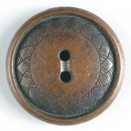 Im Trend Vollmetallknopf  – Größe: 23mm – Farbe: kupfer – Art.-Nr.: 330454