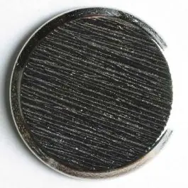 Blazerknopf, vollmetall, strukturiert, flach mit schmalem Rand und Öse – Größe: 23mm – Farbe: silber – Art.Nr. 250392 Markenprodukt