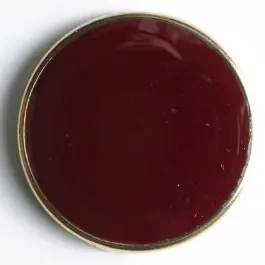Blazerknopf, vollmetall, mit schmalem, dekorativem Rand und roter Einlage – Größe: 15mm – Farbe: rot/gold – Art.Nr. 300154 Jetzt Kaufen