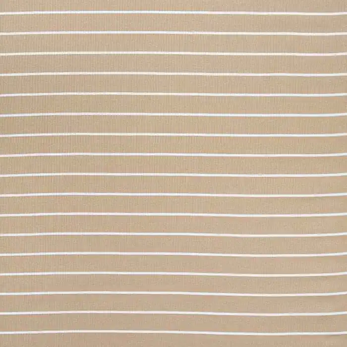 Meistverkauft Jersey, Baumwolle, gerippt, Streifen, 30080-052, beige