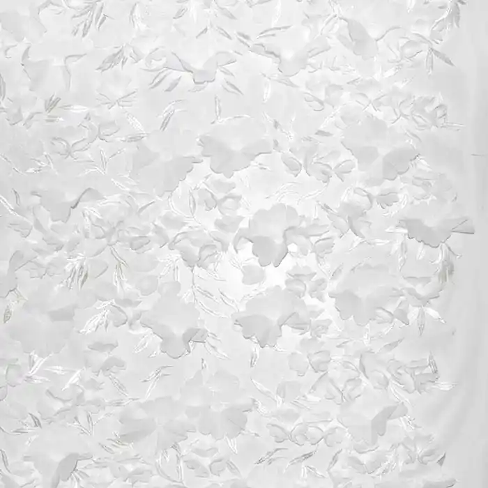 Nur Für Kurze Zeit Stickerei auf Tüll, floral, 30098-010