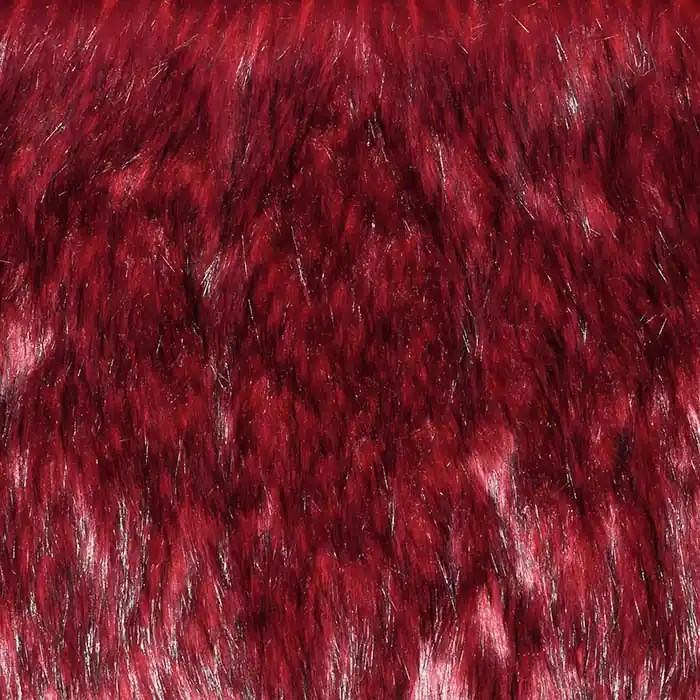 Kunstpelz, langhaar, 29926-10, rot Geld-Zurück-Garantie