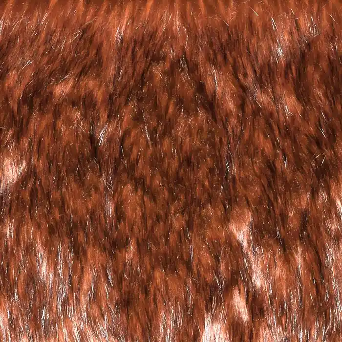 Neu Im Sortiment Kunstpelz, langhaar, 29926-07, orange