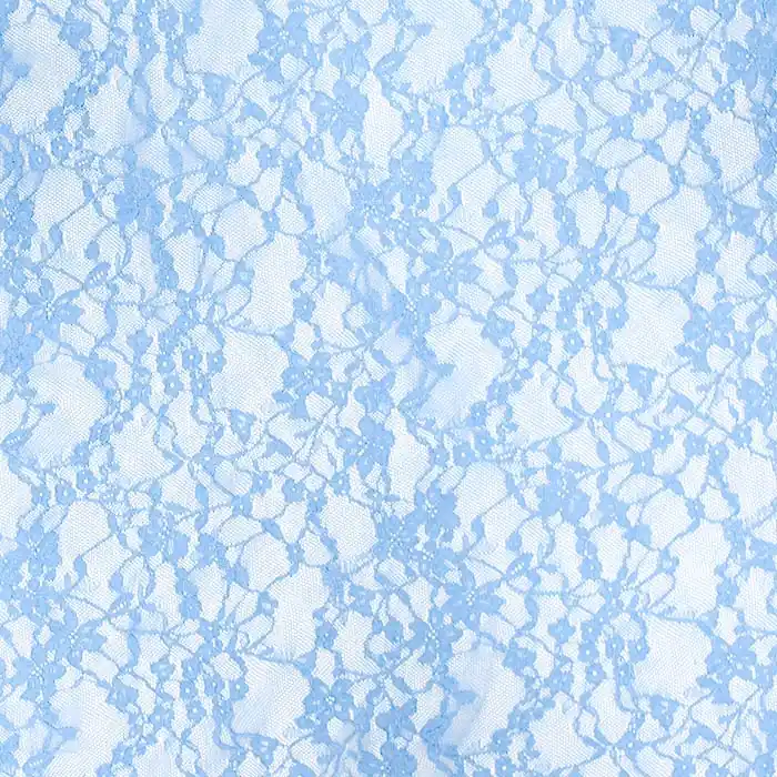 Spitze, elastisch, Floral, 30208-403, hellblau Im Trend