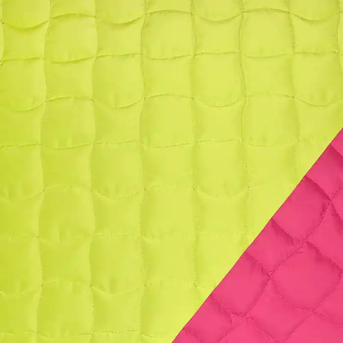 Steppstoff, geometrisch, 29819-001, grün-rosa Kracherpreis