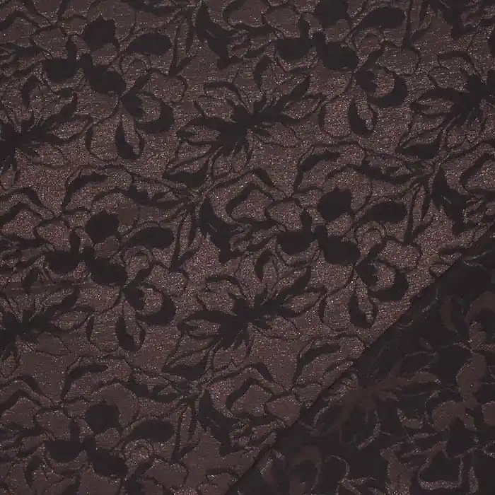 Sale Gewebe, Viskose, floral, 29740-6, braun