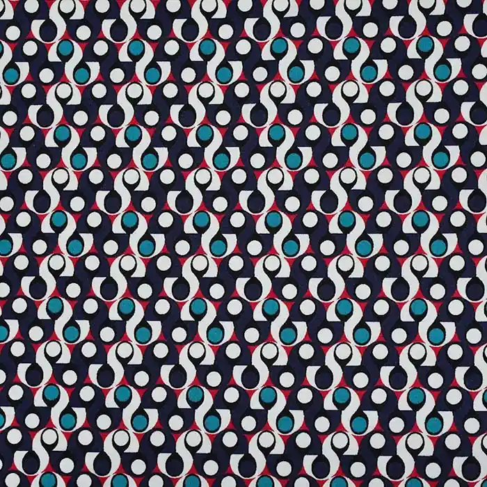 Satin, Baumwolle, Ornament, 29897-05 Weltweiter Versand