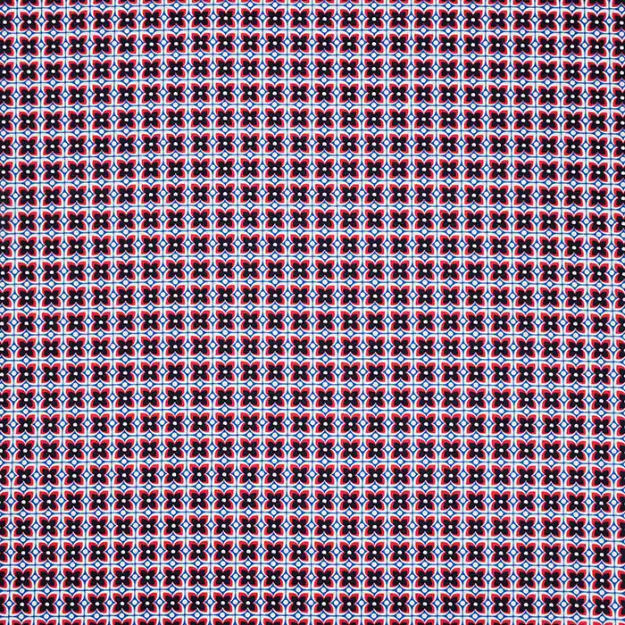 Satin, Baumwolle, floral, 29897-04, rot-blau Mega-Angebot