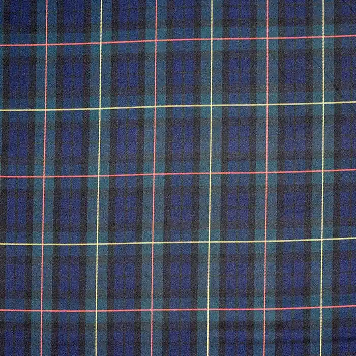 Anzugstoff, Karo, 22006-271, blau-grün Saisonangebot