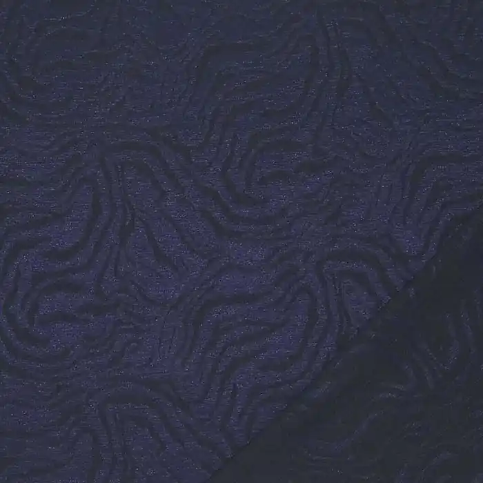 Heute Kaufen Gewebe, Viskose, tierisch, 29739-12, dunkelblau