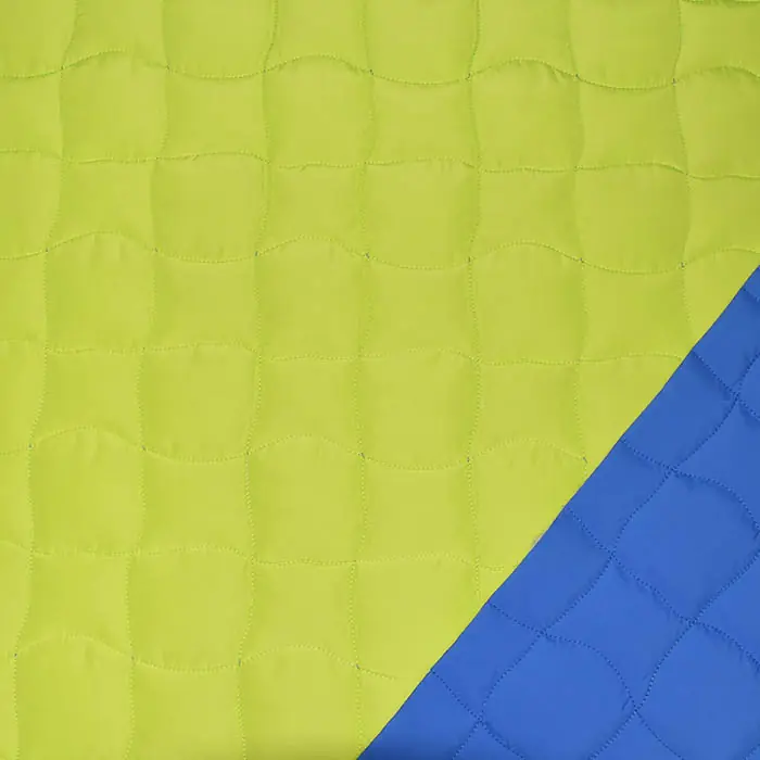 Steppstoff, geometrisch, 29819-002, grün-blau Geld-Zurück-Garantie