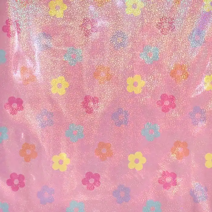 Regenmantelstoff, Hologramm, floral, 29845-001 Gratis Versand