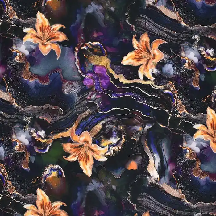 Wirkware, dicht, digital, floral, 29797-002 Kracherpreis