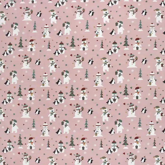 Kostenloser Rückversand Jersey, Baumwolle, festlich, Weihnachten, 29697-131, rosa