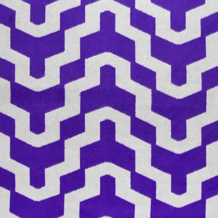 Rabatt Gewebe für Mäntel, geometrisch, 29899-03, blau-violett