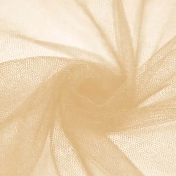 Heute Kaufen Tüll weich, glänzend, 20189-10724, golden-beige