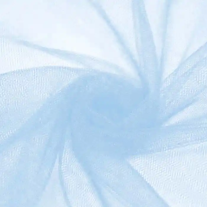 Tüll weich, glänzend, 20189-50, hellblau Finale Aktion