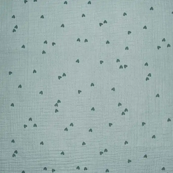 Musselin, doppelt, Herzen, 29811-008, mint Online Kaufen