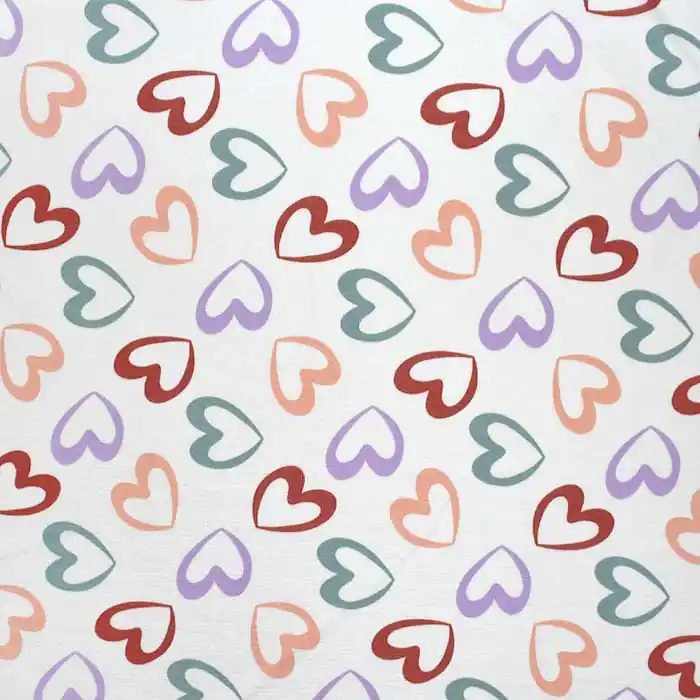 Direkt Vom Hersteller Sweatshirtstoff, krepp, digital, Herzen, 29770-051