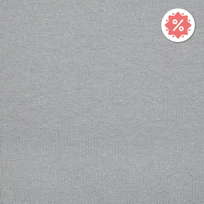 Heute Kaufen Sweatshirtstoff, flauschig, 21641-20, hellgrau