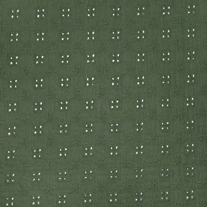 Musselin, doppelt, Richelieu, 22719-027, grün Nur Heute