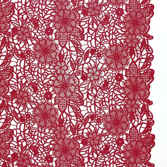Spitze, floral, 29646-460, rot Hochwertig