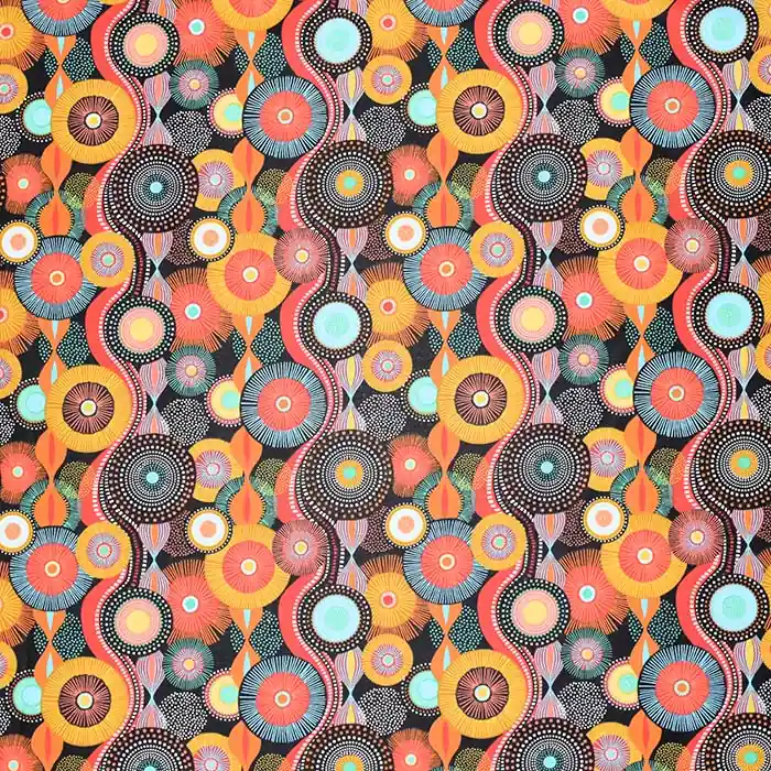 Baumwolle, Popeline, Kreise, 29604-2 Neue Ware