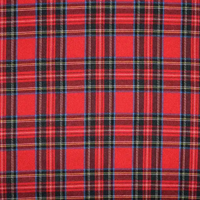Anzugstoff, klassisch, Karo, 22006-410, rot Sonderangebot