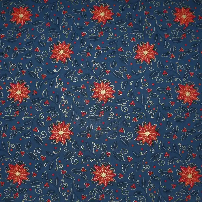 Highlight Baumwolle, Popeline, festlich, 28557-007, blau