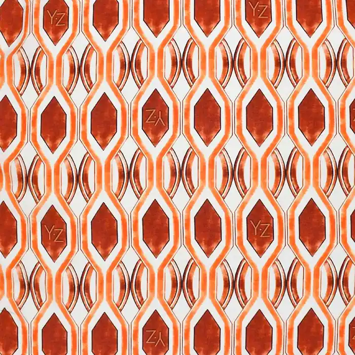 Gewebe, Viskose, geometrisch, 29444-12 Handgefertigt