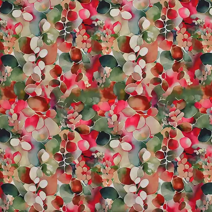 Kostenfreie Lieferung Gewebe, Viskose, digital, abstrakt, 29575-2, rot-grün