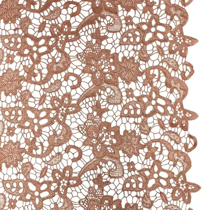 Kostenloser Rückversand Spitze, floral, 29442-06, braun