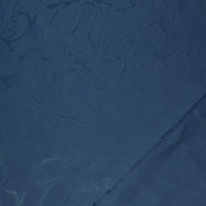 Exklusiv Gewebe, Viskose, floral, 29269-8, dunkelblau