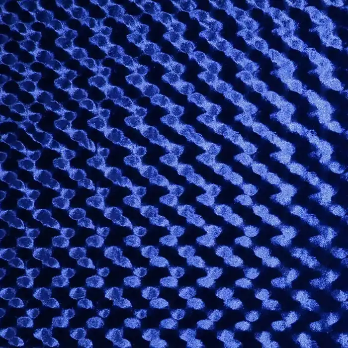 Plüsch, Polyester, Kreise, 29400-970, blau Beliebt