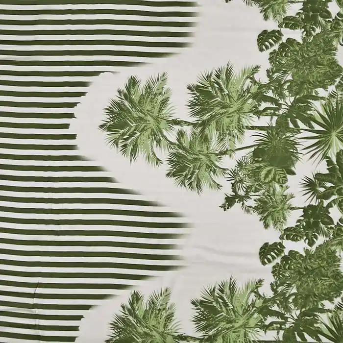 Angebot Gewebe, Viskose, Satin, Natur, 29444-18, grün